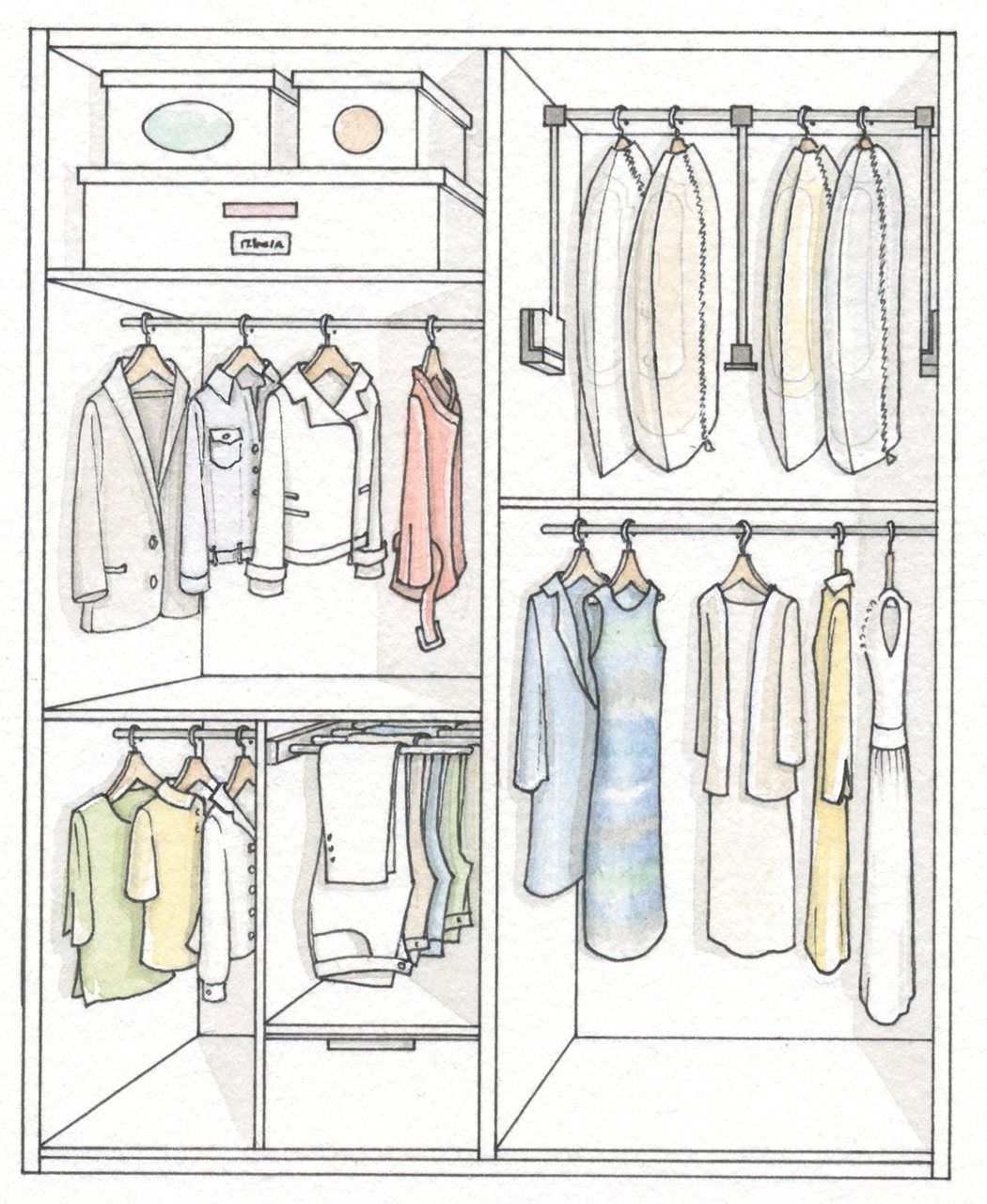 эргономика шкафа для одежды в прихожую